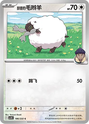 Hop's Wooloo 186 — Chasing Glory (Simplified) (Chinese Pokémon TCG card)