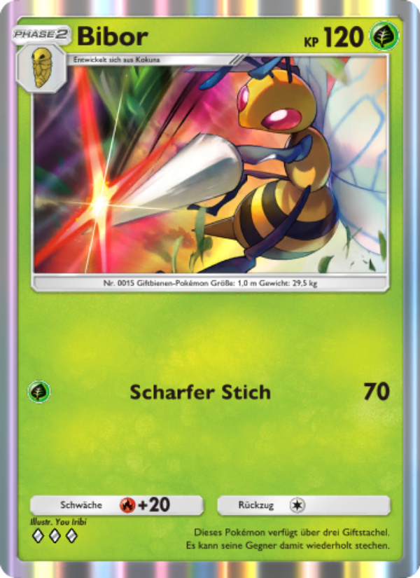 Bibor 010 — Unschlagbare Gene (German Pokémon TCG card)