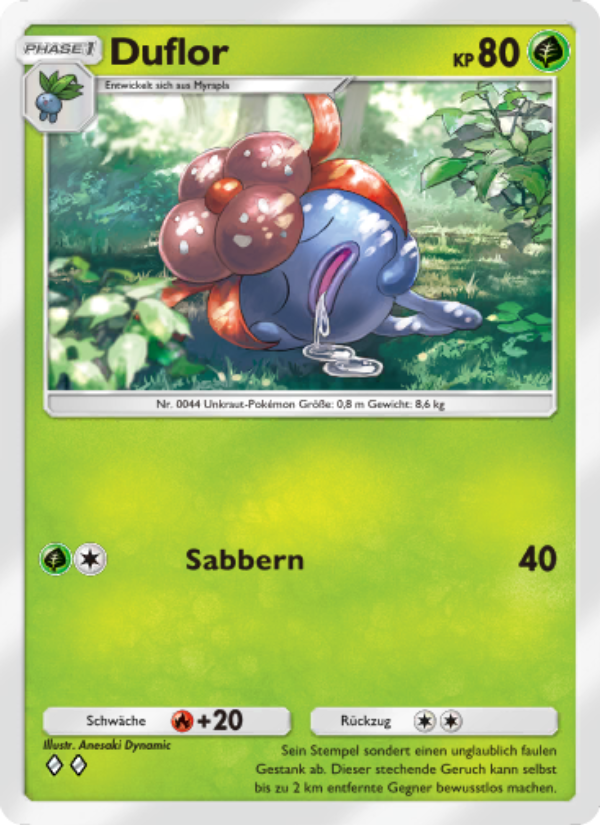 Duflor 012 — Unschlagbare Gene (German Pokémon TCG card)