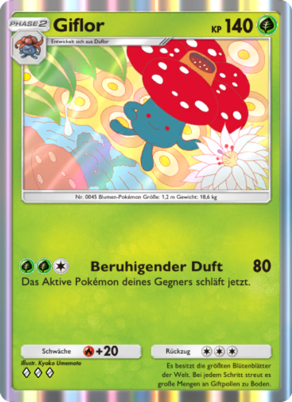 Giflor 013 — Unschlagbare Gene (German Pokémon TCG card)