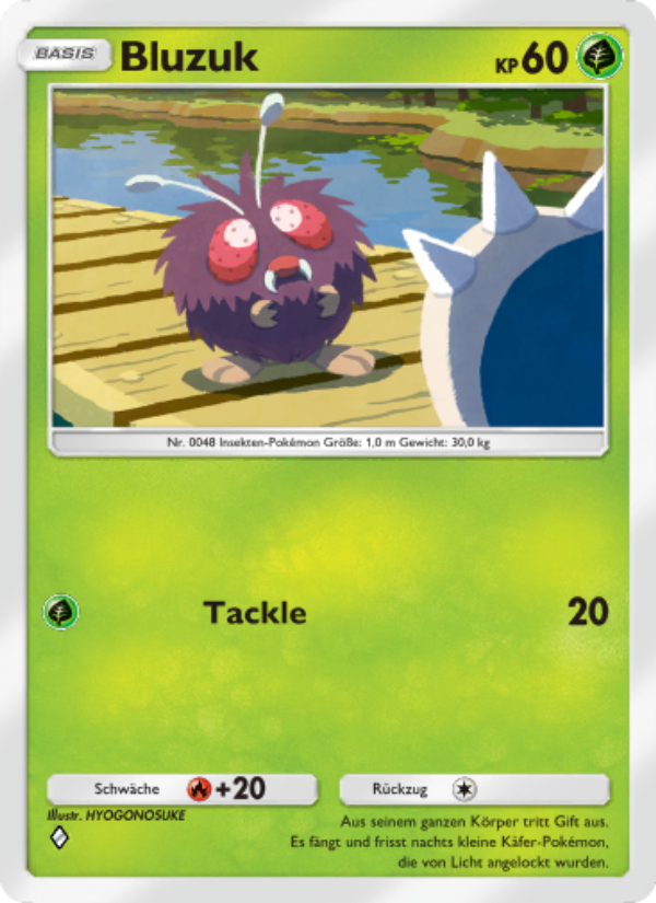 Bluzuk 016 — Unschlagbare Gene (German Pokémon TCG card)