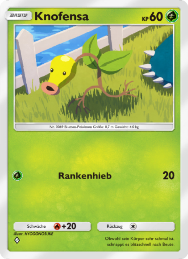 Knofensa 018 — Unschlagbare Gene (German Pokémon TCG card)