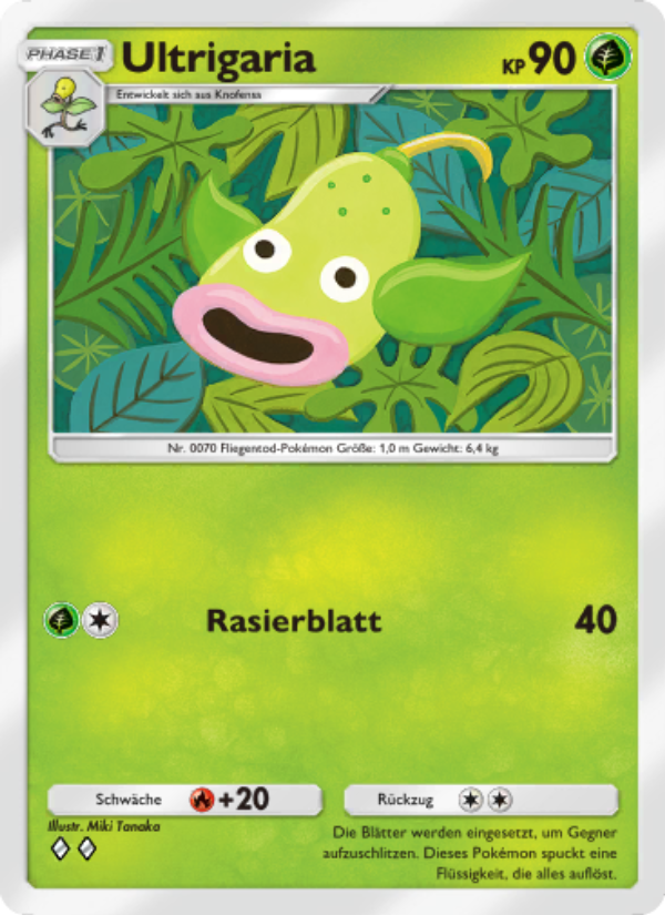 Ultrigaria 019 — Unschlagbare Gene (German Pokémon TCG card)