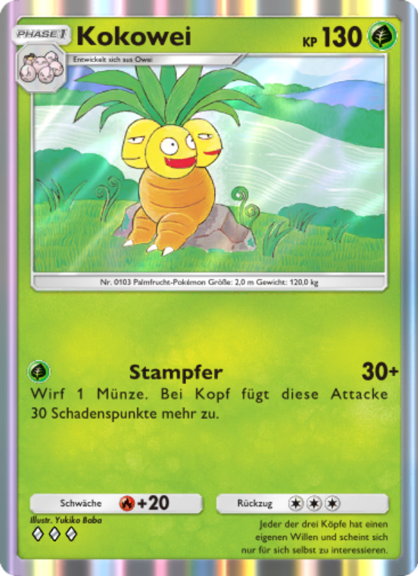 Kokowei 022 — Unschlagbare Gene (German Pokémon TCG card)