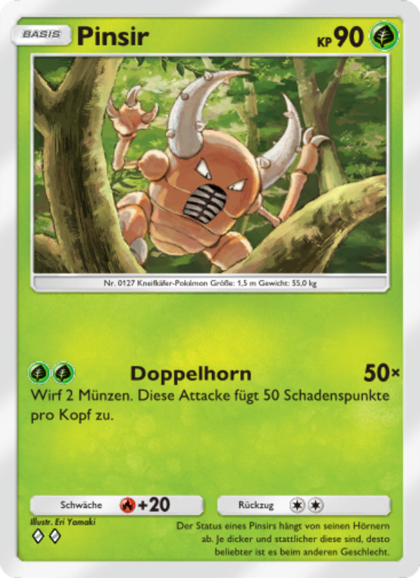 Pinsir 026 — Unschlagbare Gene (German Pokémon TCG card)