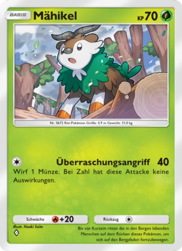 Mähikel 031 — Unschlagbare Gene (German Pokémon TCG card)