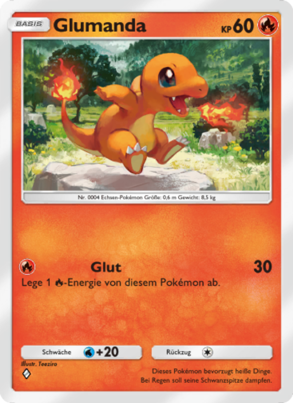 Glumanda 033 — Unschlagbare Gene (German Pokémon TCG card)