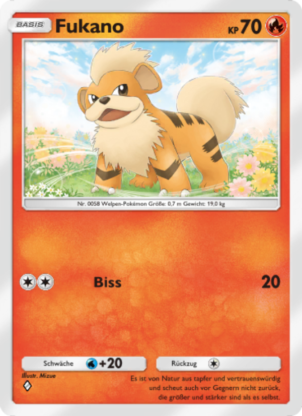 Fukano 039 — Unschlagbare Gene (German Pokémon TCG card)