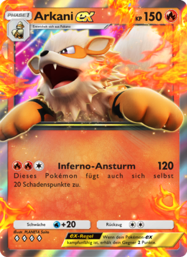 Arkani-ex 041 — Unschlagbare Gene (German Pokémon TCG card)