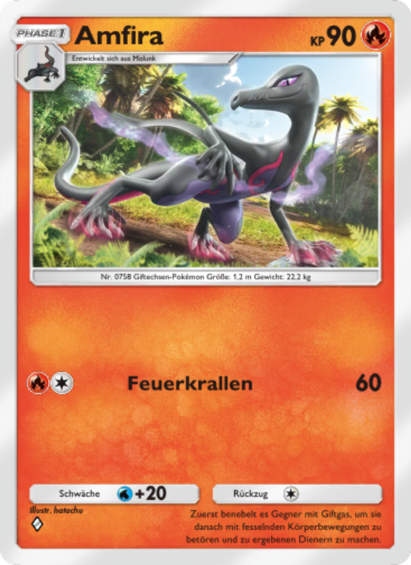 Amfira 050 — Unschlagbare Gene (German Pokémon TCG card)