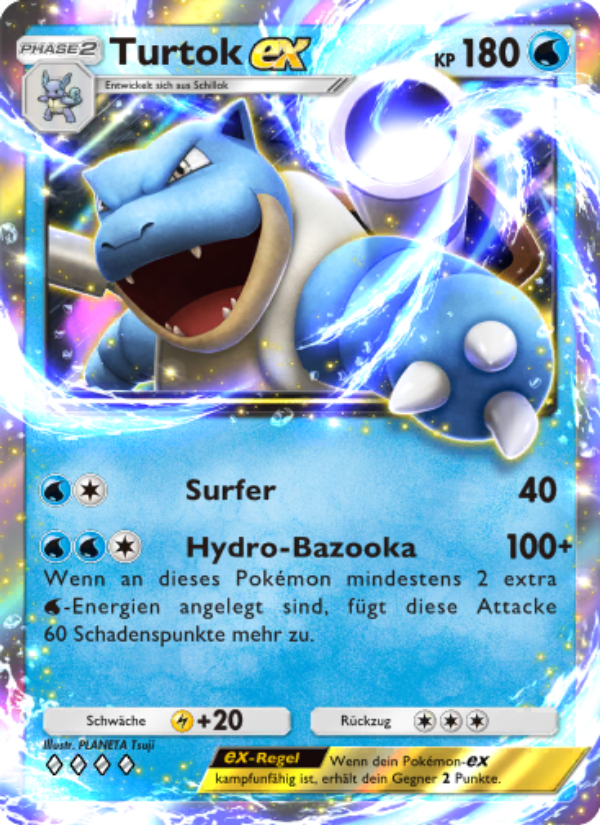 Turtok-ex 056 — Unschlagbare Gene (German Pokémon TCG card)