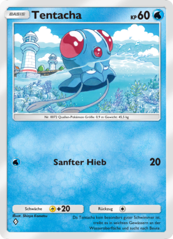 Tentacha 062 — Unschlagbare Gene (German Pokémon TCG card)