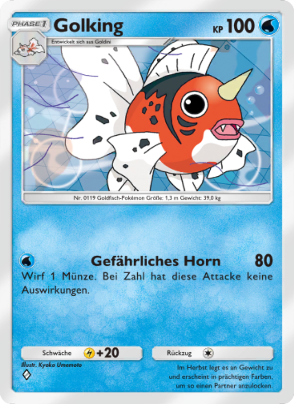 Golking 073 — Unschlagbare Gene (German Pokémon TCG card)