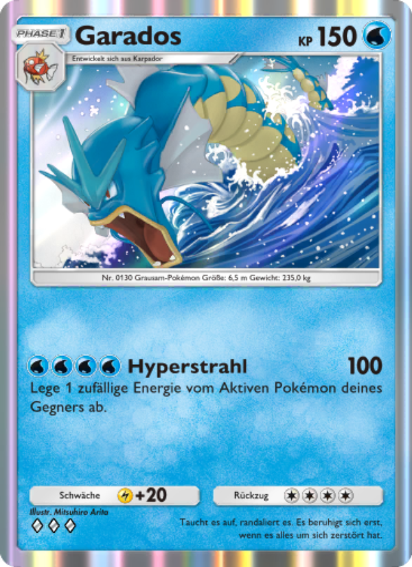 Garados 078 — Unschlagbare Gene (German Pokémon TCG card)