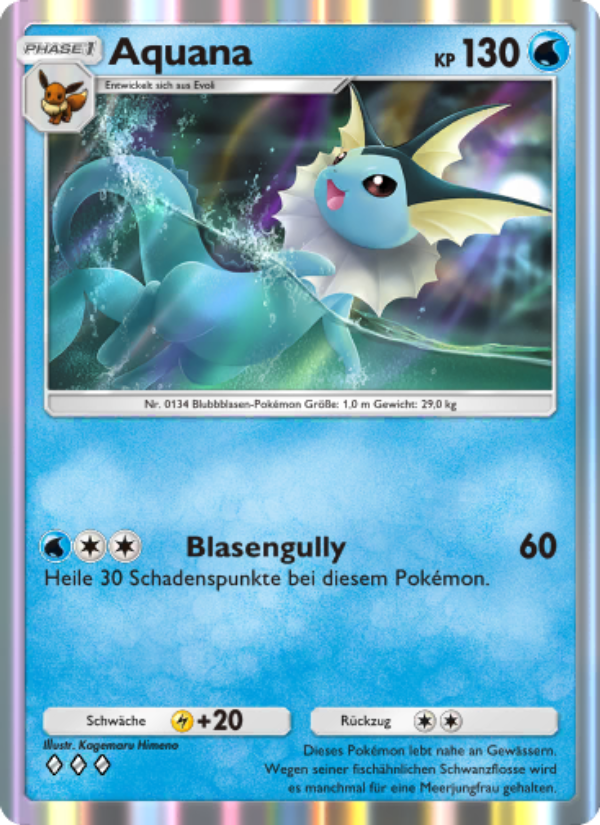 Aquana 080 — Unschlagbare Gene (German Pokémon TCG card)