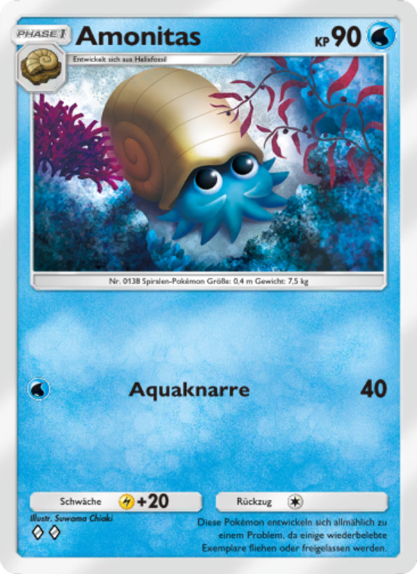 Amonitas 081 — Unschlagbare Gene (German Pokémon TCG card)