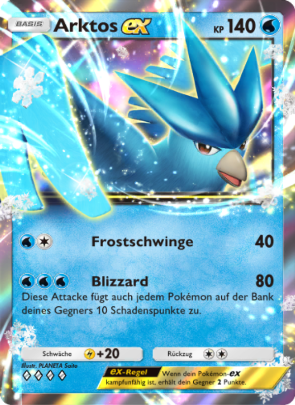 Arktos-ex 084 — Unschlagbare Gene (German Pokémon TCG card)