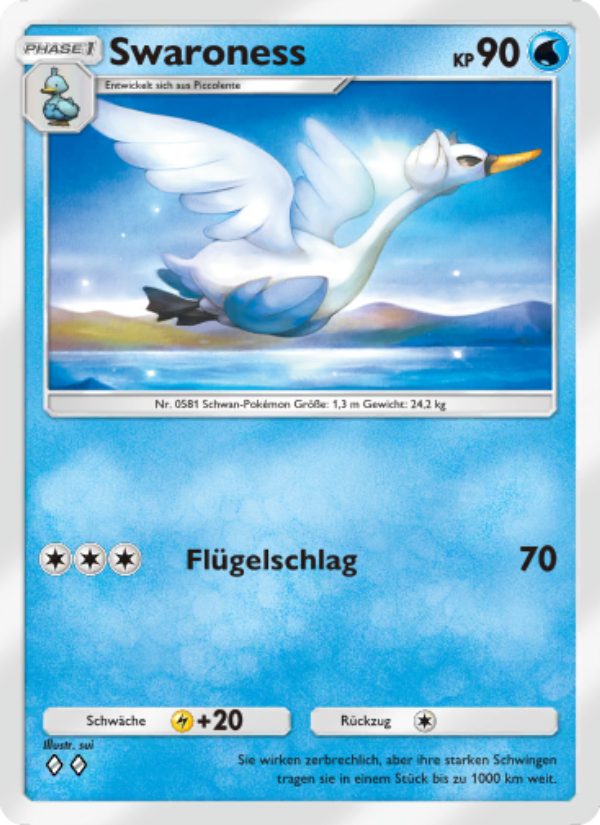 Swaroness 086 — Unschlagbare Gene (German Pokémon TCG card)