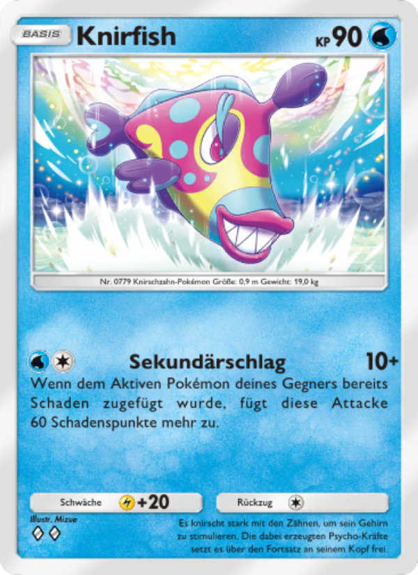 Knirfish 091 — Unschlagbare Gene (German Pokémon TCG card)