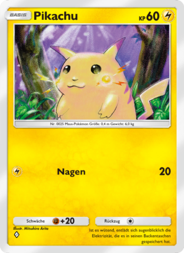 Pikachu 094 — Unschlagbare Gene (German Pokémon TCG card)