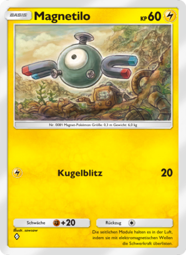 Magnetilo 097 — Unschlagbare Gene (German Pokémon TCG card)