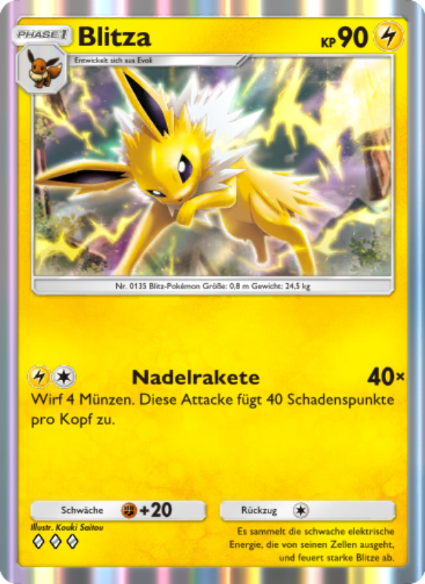 Blitza 102 — Unschlagbare Gene (German Pokémon TCG card)
