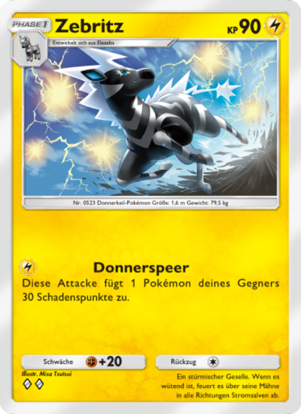 Zebritz 106 — Unschlagbare Gene (German Pokémon TCG card)