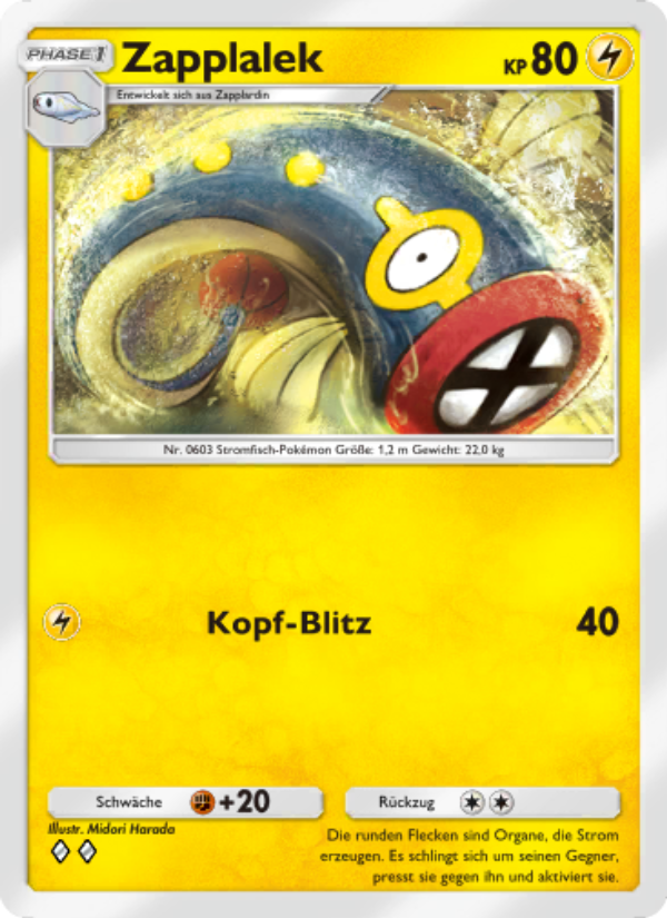 Zapplalek 108 — Unschlagbare Gene (German Pokémon TCG card)
