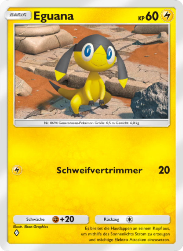 Eguana 110 — Unschlagbare Gene (German Pokémon TCG card)