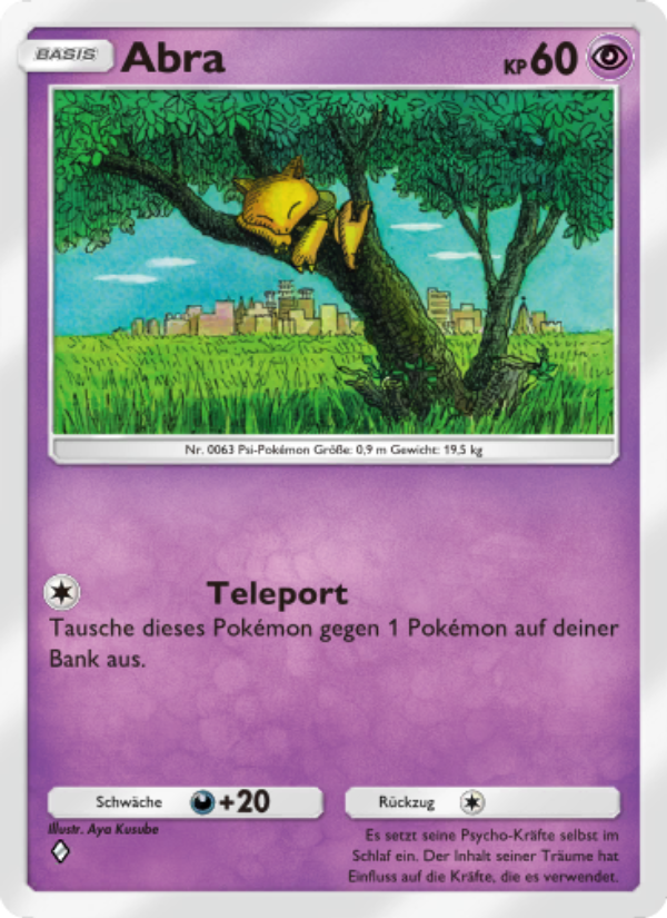 Abra 115 — Unschlagbare Gene (German Pokémon TCG card)