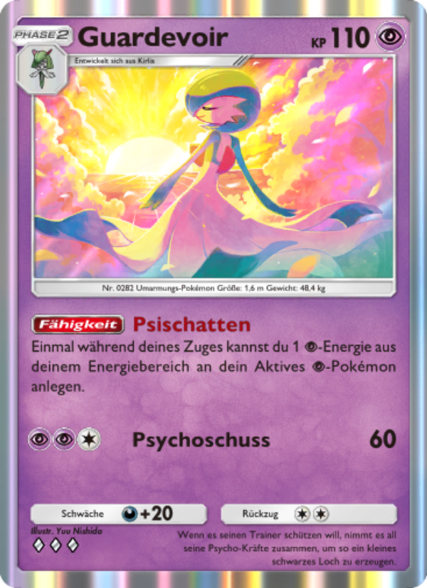 Guardevoir 132 — Unschlagbare Gene (German Pokémon TCG card)