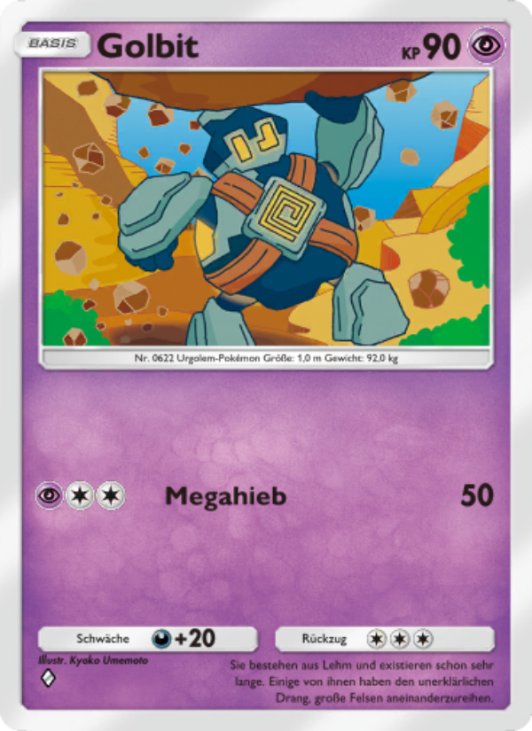 Golbit 135 — Unschlagbare Gene (German Pokémon TCG card)
