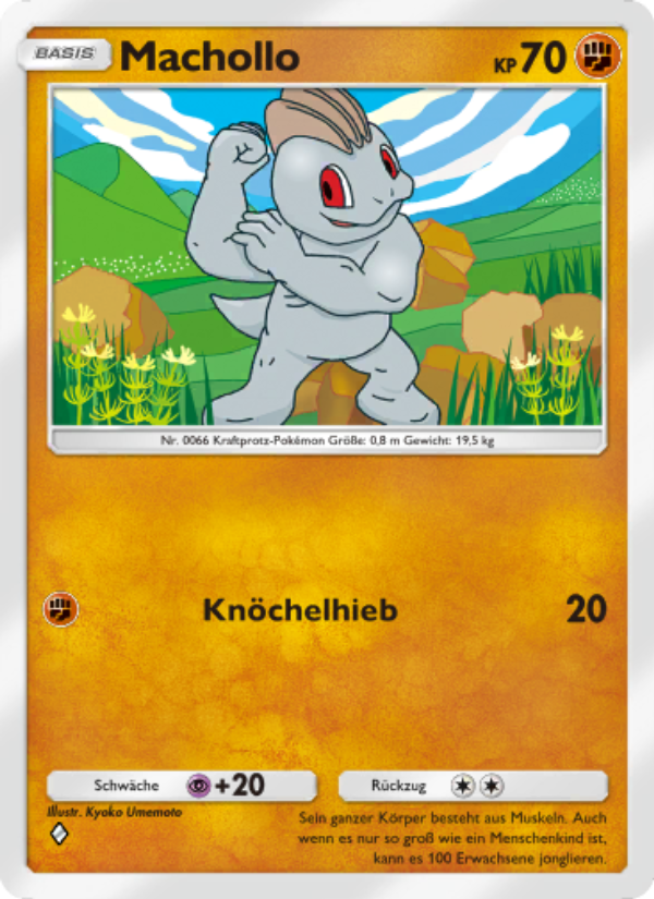 Machollo 143 — Unschlagbare Gene (German Pokémon TCG card)