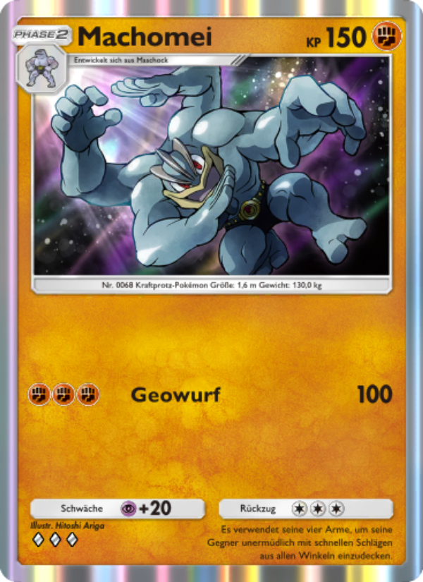Machomei 145 — Unschlagbare Gene (German Pokémon TCG card)