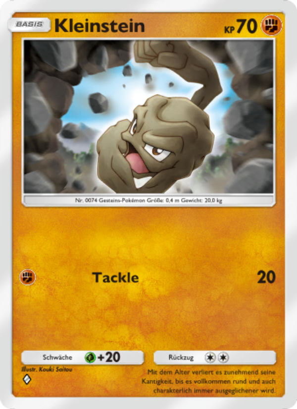 Kleinstein 147 — Unschlagbare Gene (German Pokémon TCG card)