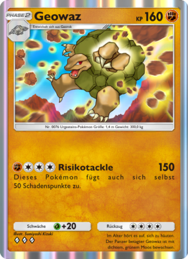 Geowaz 149 — Unschlagbare Gene (German Pokémon TCG card)