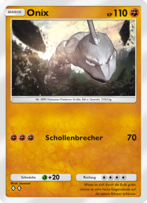 Onix 150 — Unschlagbare Gene (German Pokémon TCG card)