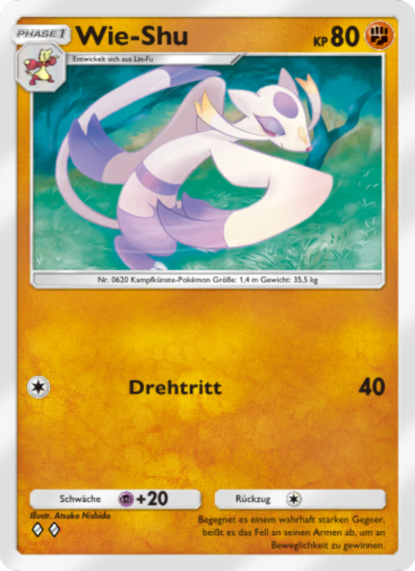 Wie-Shu 161 — Unschlagbare Gene (German Pokémon TCG card)