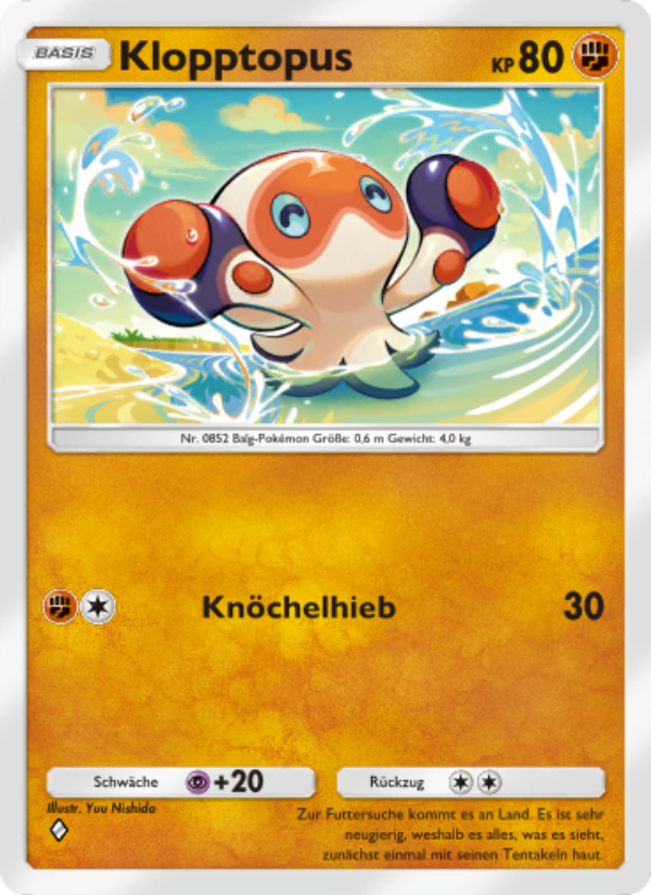 Klopptopus 162 — Unschlagbare Gene (German Pokémon TCG card)