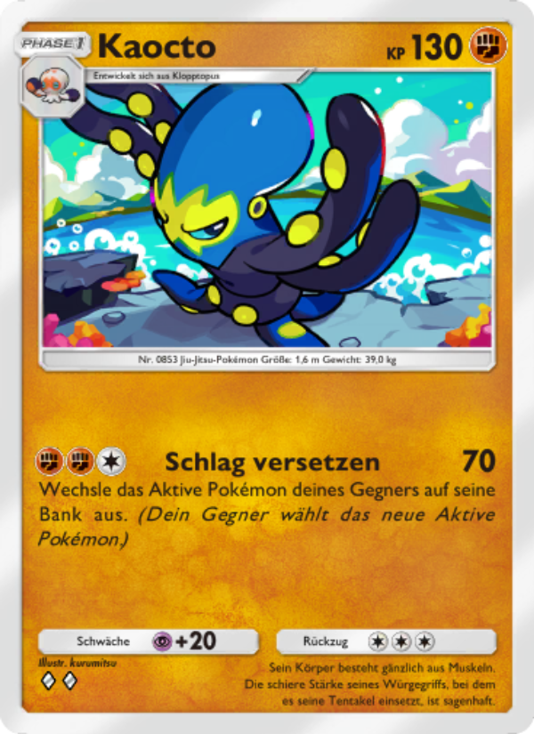 Kaocto 163 — Unschlagbare Gene (German Pokémon TCG card)