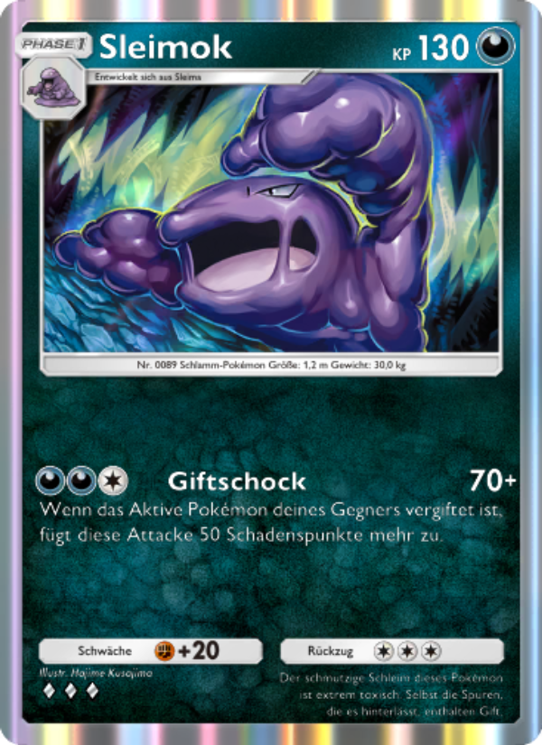 Sleimok 175 — Unschlagbare Gene (German Pokémon TCG card)