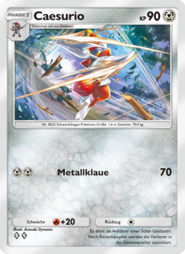 Caesurio 180 — Unschlagbare Gene (German Pokémon TCG card)