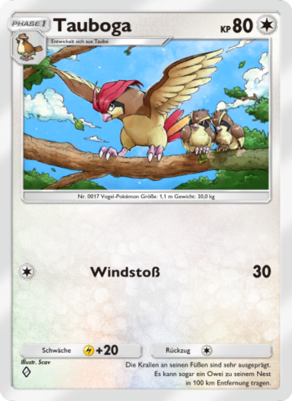 Tauboga 187 — Unschlagbare Gene (German Pokémon TCG card)
