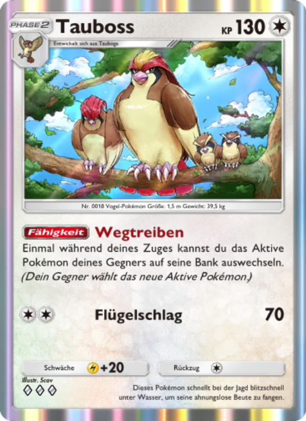 Tauboss 188 — Unschlagbare Gene (German Pokémon TCG card)