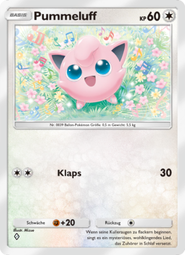Pummeluff 193 — Unschlagbare Gene (German Pokémon TCG card)