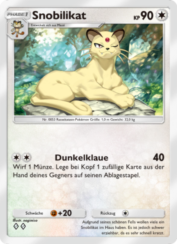 Snobilikat 197 — Unschlagbare Gene (German Pokémon TCG card)