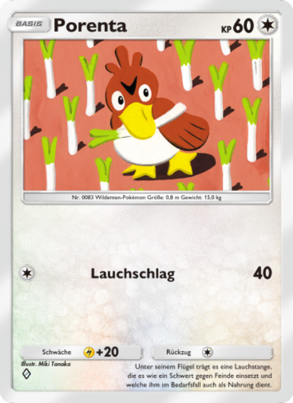 Porenta 198 — Unschlagbare Gene (German Pokémon TCG card)