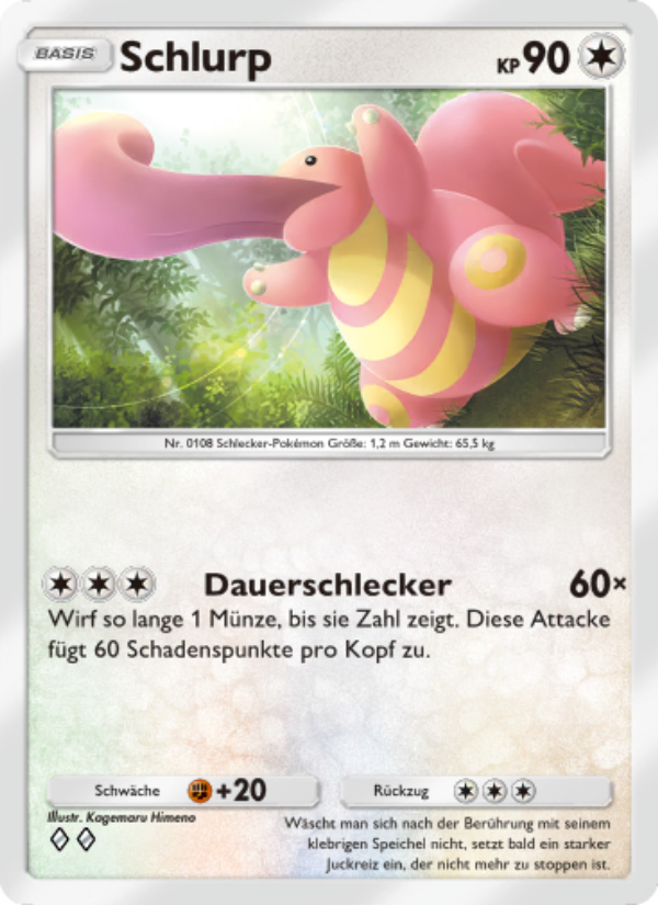 Schlurp 201 — Unschlagbare Gene (German Pokémon TCG card)