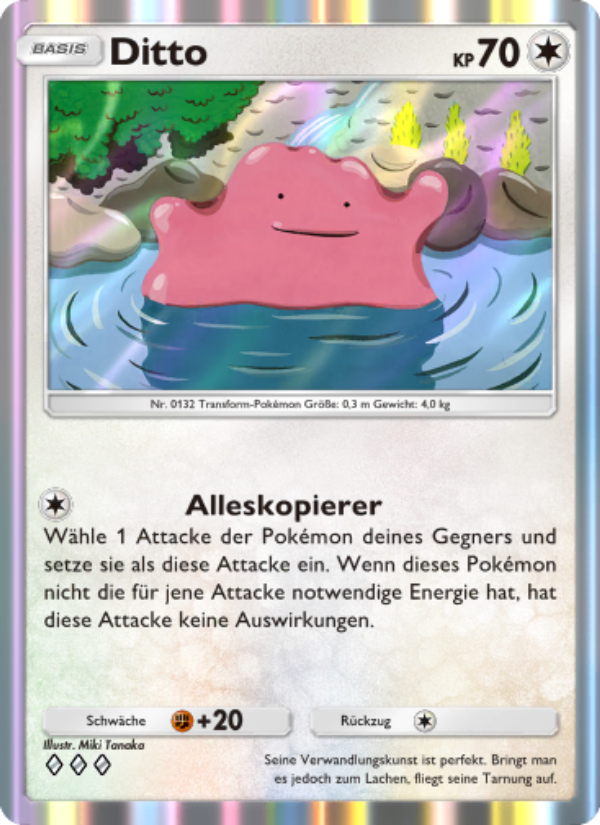 Ditto 205 — Unschlagbare Gene (German Pokémon TCG card)