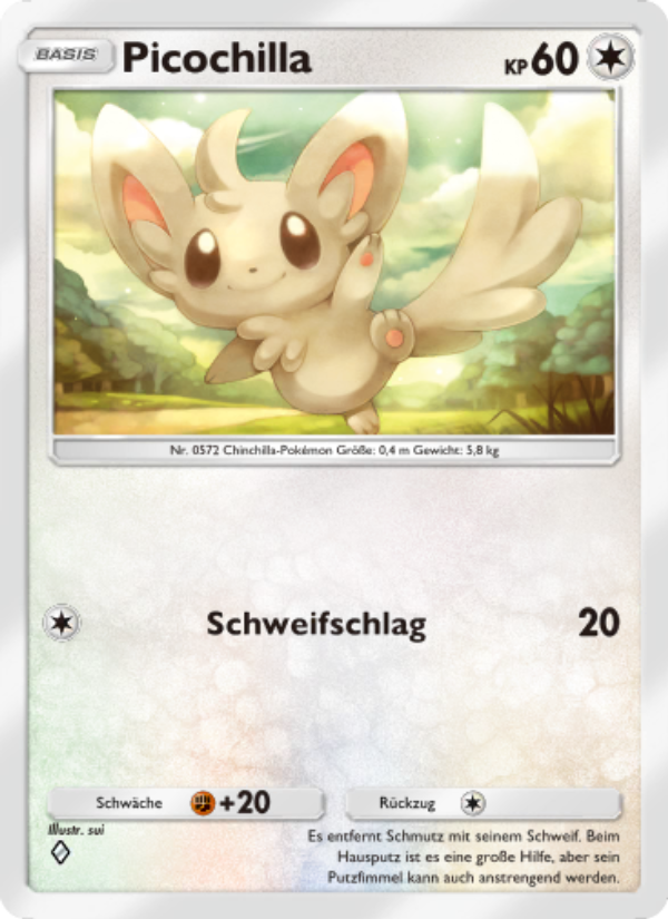 Picochilla 212 — Unschlagbare Gene (German Pokémon TCG card)